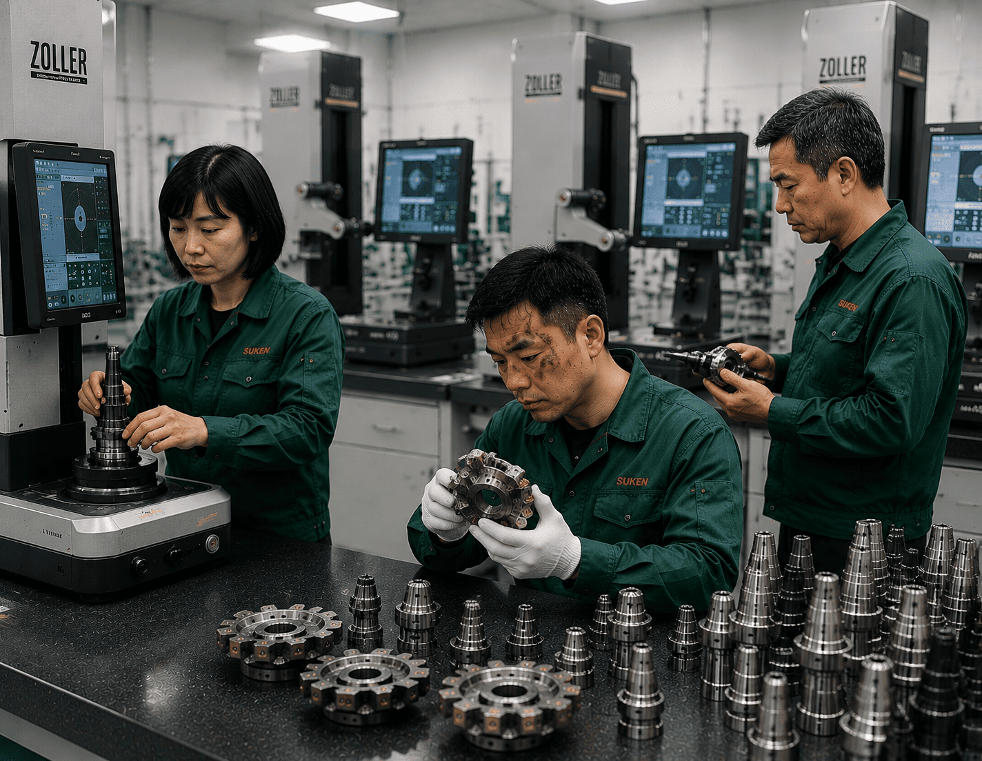 Quality inspection team at PrecionEdge